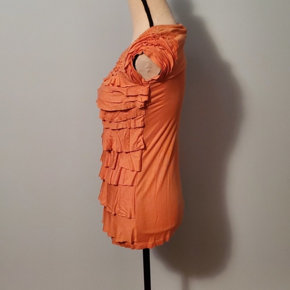 Design History Orange Ruffle Dress - Picture 4 of 7